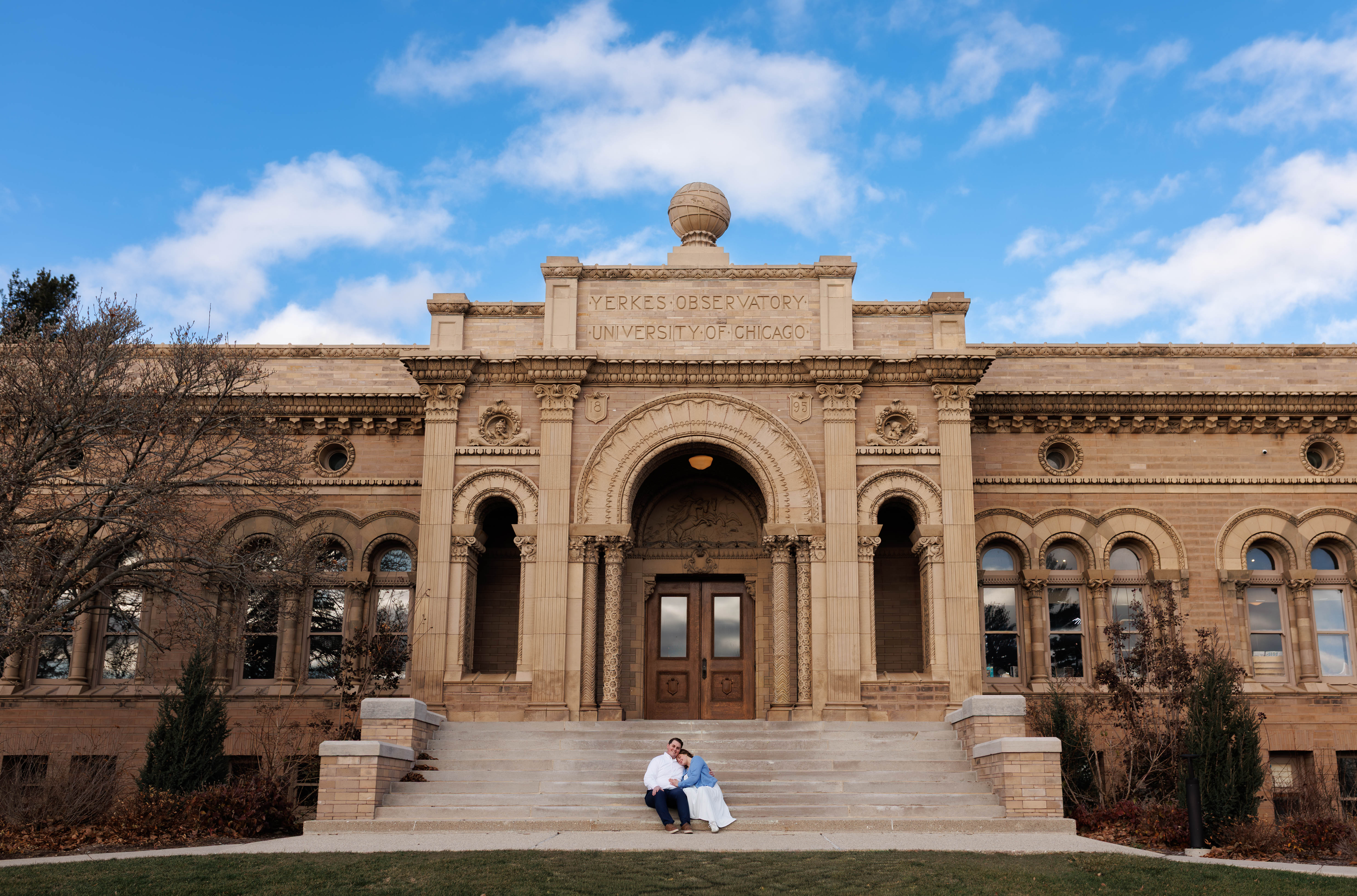 Yerkes Observatory Session - Engagements photography at Williams Bay, Wisconsin by Bailey Bryn Photography